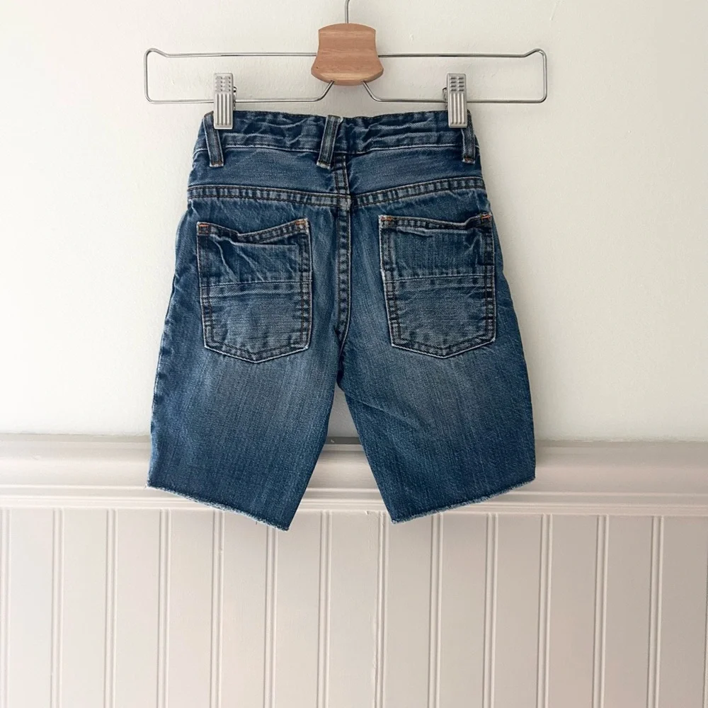👖 Mini Boden Boys Size 3 Blue Jean Shorts – Adjustable Waist, Stylish & Comfy
